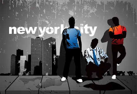 潮流矢量人物剪影下载