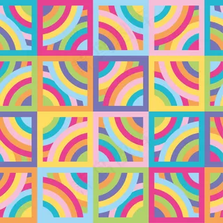 彩色半圆环背景