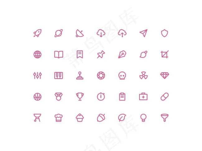 网页设计小图标 手机图标