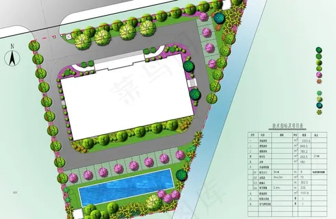 某档案馆景观规划设计