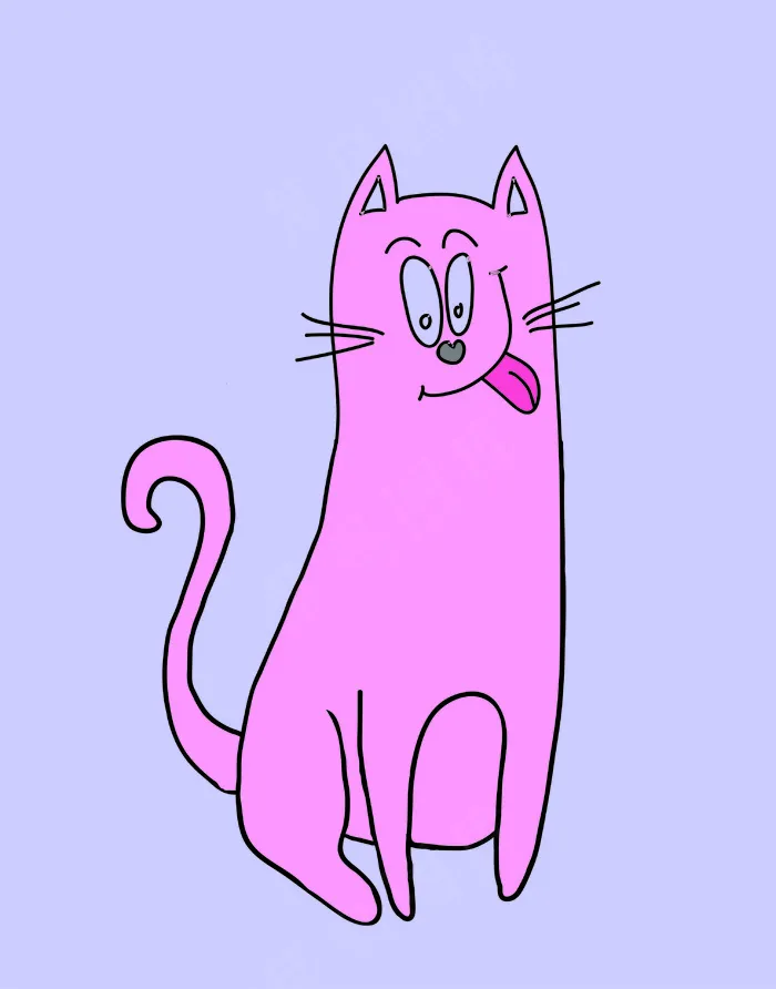 卡通动物猫咪