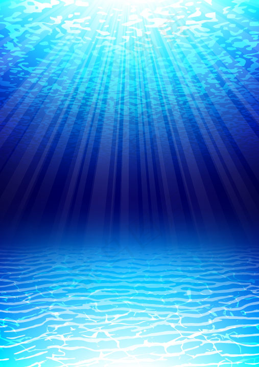 梦幻海水背景03-矢量素材