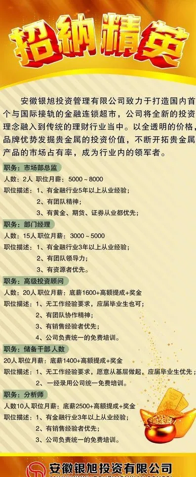 金融招聘展架图片cdr矢量模版下载