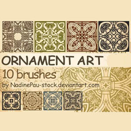 精美欧式花纹笔刷素材