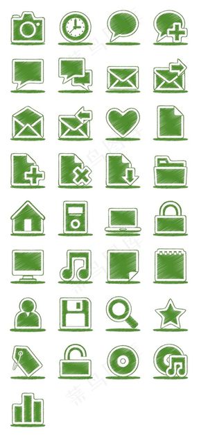 绿色系统桌面图标下载