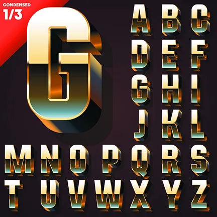 金属字体