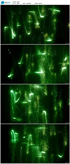 绿色粒子视频素材