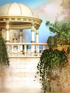影楼摄影梦幻宫殿韩式写真背景 影楼摄影梦幻宫殿韩式写真背景