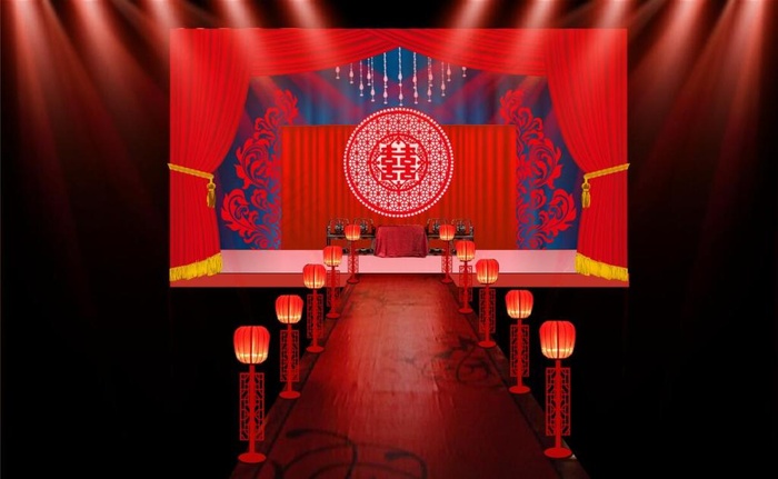 中式婚礼cdr矢量模版下载