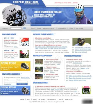 橄榄球运动类网页设计