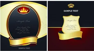 瓶贴背景矢量瓶身贴