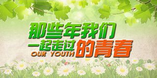 致青春毕业季同学会海报背景展板