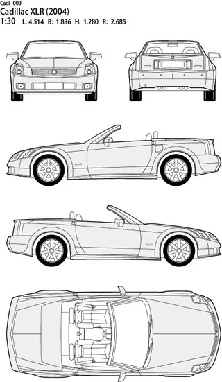 凯迪拉克 汽车矢量图