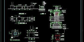 双亭连廊施工设计图纸