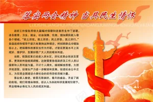 两会精神展板设计