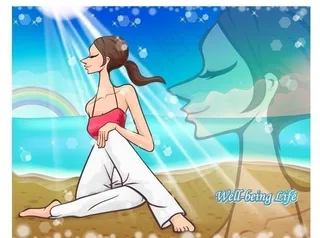 卡通瑜伽人物图片