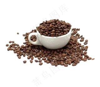 手绘咖啡喝咖啡咖啡豆咖啡杯png素...