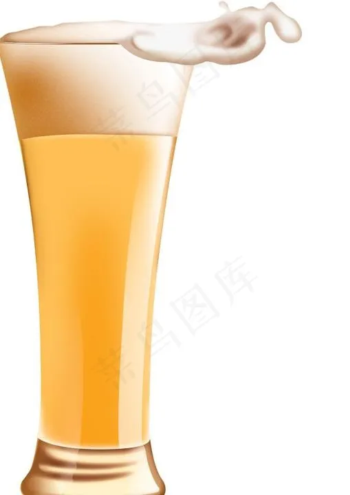 精美手绘啤酒杯图片(3937X5404(DPI:500))psd模版下载