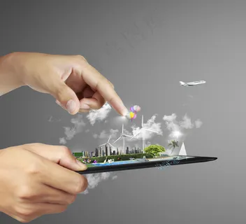 平板电脑创意广告设计图片