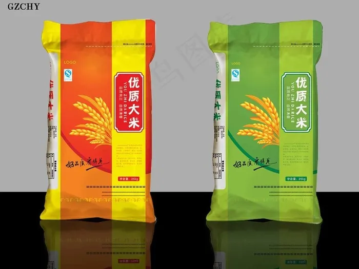 大米包装设计图片cdr矢量模版下载