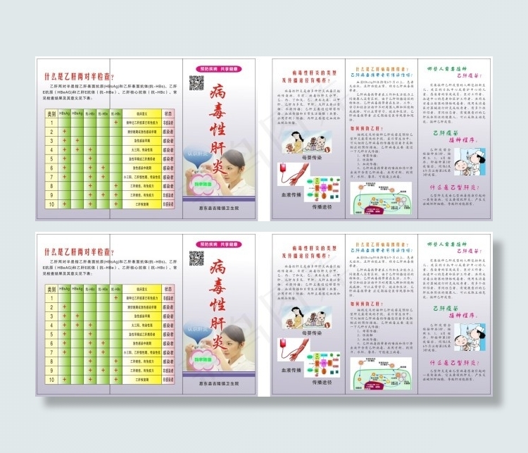 乙肝折页（吉隆）cdr矢量模版下载