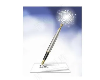 钢笔信件背景图片