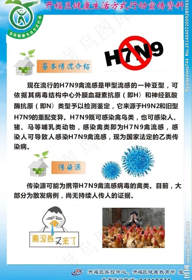 2014h7n9展板图片cdr矢量模版下载