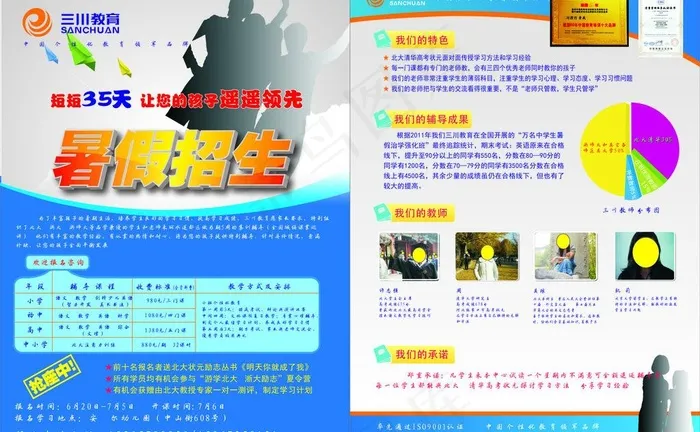 招生传单图片cdr矢量模版下载