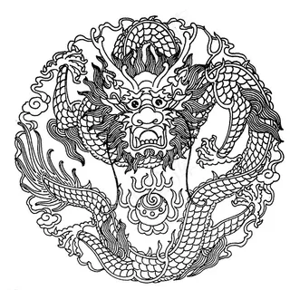 中国龙纹 古典龙纹 中国风龙纹图片