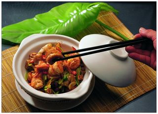 砂锅香辣虾图片