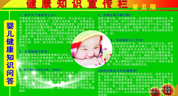 健康知识宣传栏图片cdr矢量模版下载