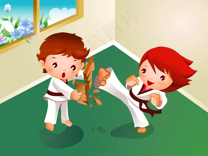 跆拳道小人