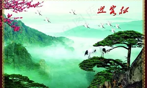迎客松图片