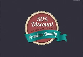 web徽章psd分层素材