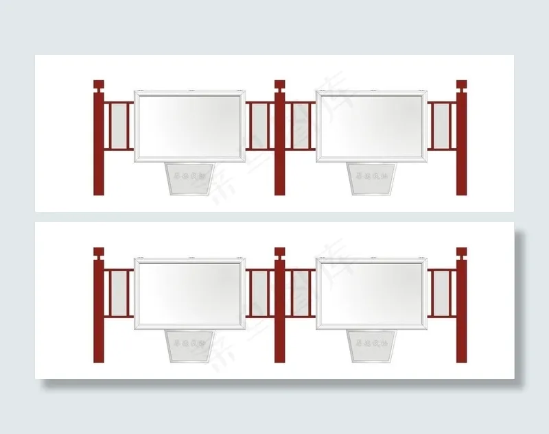 宣传栏图片cdr矢量模版下载