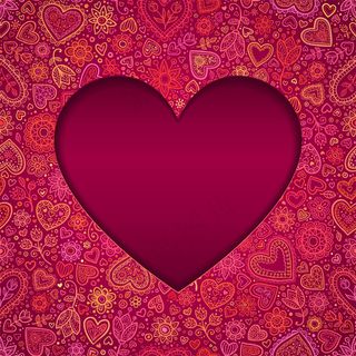 心形花纹情人节图片