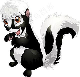 可爱卡通动物插画