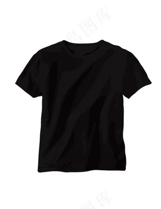 黑色T-shirt矢量素材