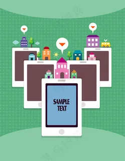 卡通相册元素背景