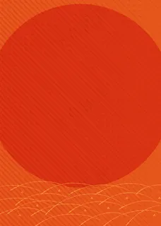 橙色衬红色圆圈斜纹背景图