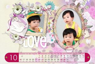 2011儿童日历相框图片