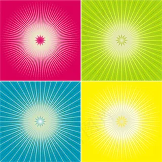 潮流色彩放射线背景