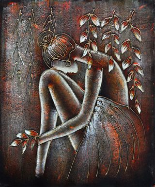 抽象人物无框画16