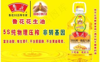 鲁花花生油宣传海报图片