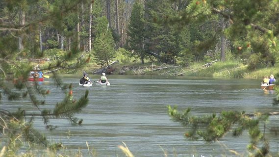 俄勒冈迪修特斯河划船3股票的录像