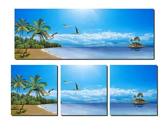 无框画风景图片