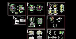新农村坡屋顶小别墅设计图（带阁楼）...