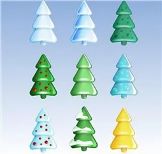 抽象圣诞树图片