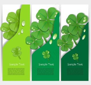 绿叶水珠水滴环保背景图片