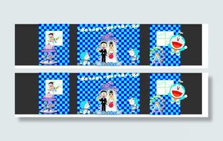 哆啦A梦婚庆展板